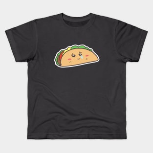 Sad Kawaii Taco Kids T-Shirt